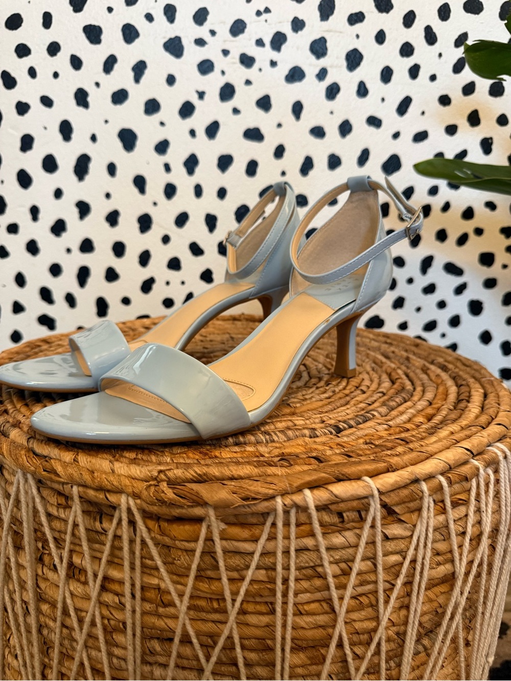 Alex Marie Elegant Belinda Blue Dream Patent Ankle-Strap Heels - Picture 5 of 8